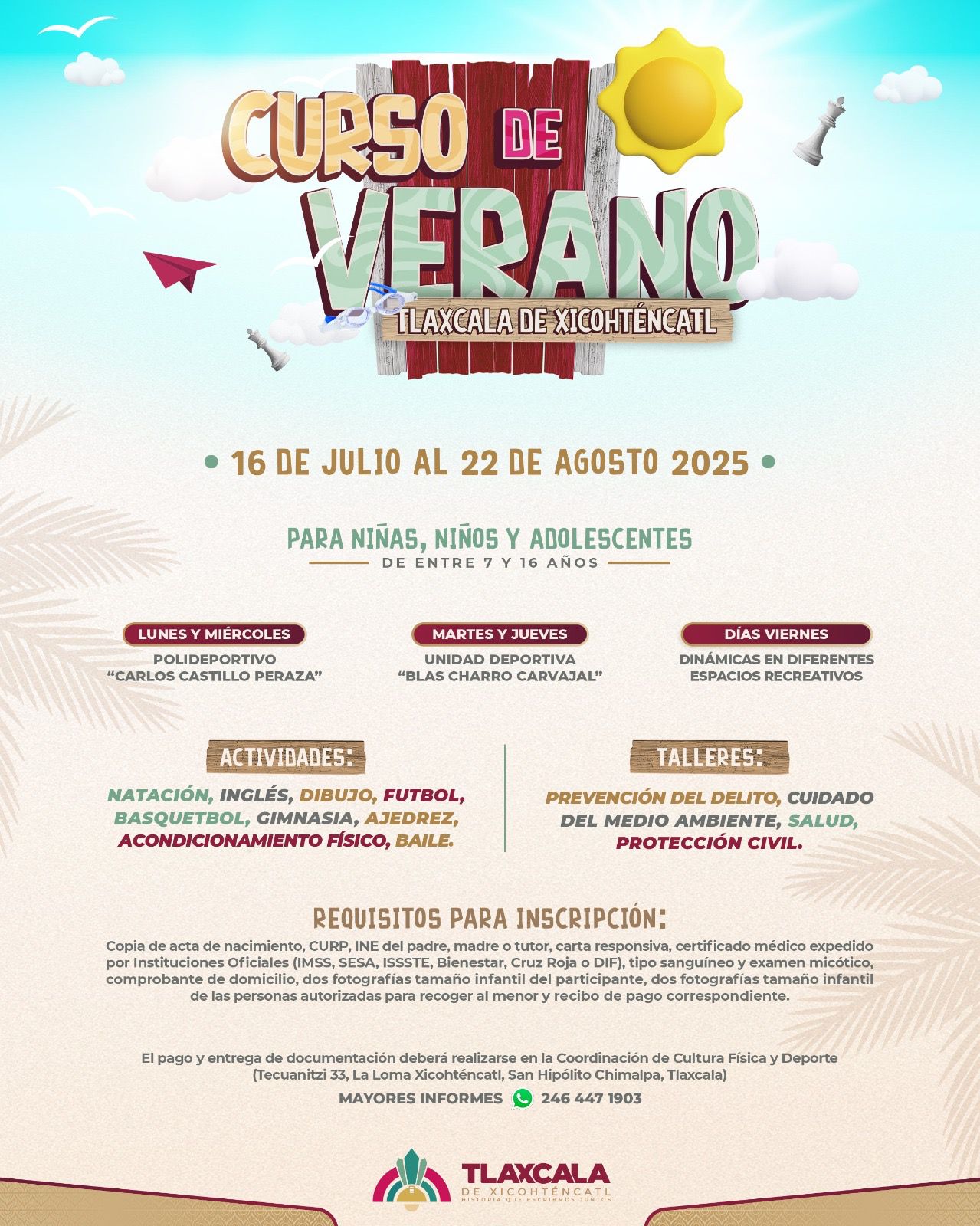 Invita Alfonso Sánchez García al curso de verano del Ayuntamiento de Tlaxcala 2025